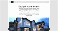 Desktop Screenshot of ensigncustomhomes.com