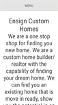 Mobile Screenshot of ensigncustomhomes.com